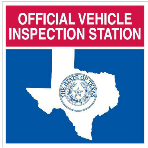 Official Texas vehicle inspection station